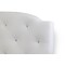Baxton Studio Canterbury White Leather Contemporary Full-Size Bed 111-5560 - alternate 1